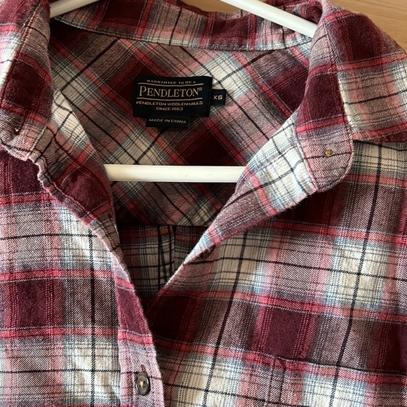 Pendleton cotton flannel shirt SZ XS - Picture 3 of 5
